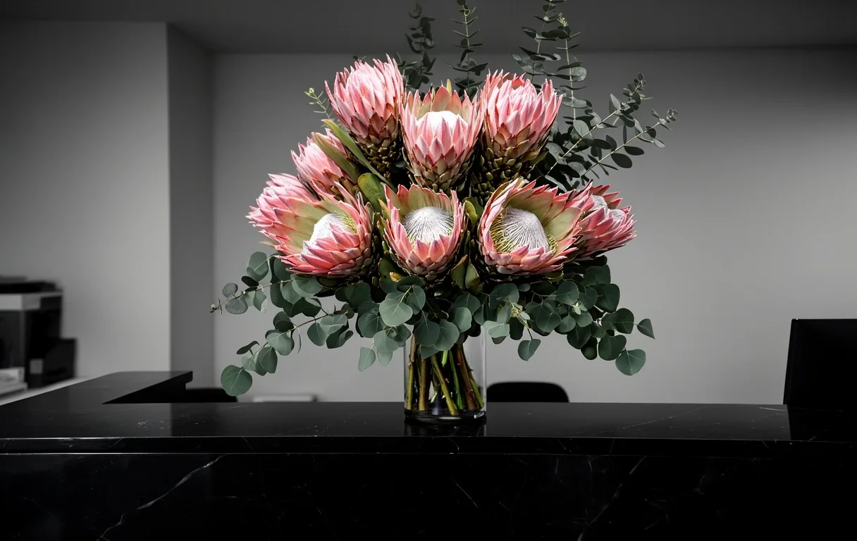Professionel blomstret reception